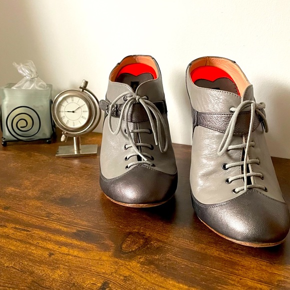 Diesel leather heeled mules - Picture 1 of 3